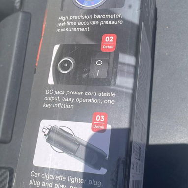 Compresor, inflador con toma de mechero. No necesita bateria . Barómetro de alta precisión. - 2/2