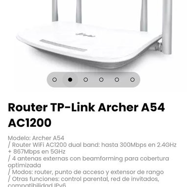 Router TP-Link Archer A54 AC1200. Modelo: Archer A54 - 2/5