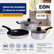 🫕 JUEGO DE CLADEROS DE ALUMINIO ✅ SIRVEN PARA CUALQUIER TIPO DE COCINA 💲40 USD - Img 51938575