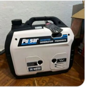 Planta eléctrica silenciosa inverte corriente 110 volt de 2300watt y de 4000 watt  adaptable a gas nuevas en caja - 3/4