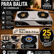 Cocina para gas de balita 2 hornillas - Img 56537688