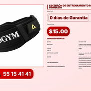 CINTURÓN DE ENTRENAMIENTO PARA GIMNASIO VPT-0081 - Img 56196775