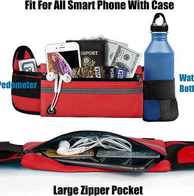 Bolso para correr con Protecion luminica para la noche Mas soporte para botella de agua 6$ o Cup - Img 49430261
