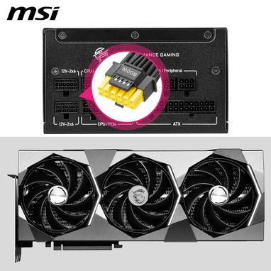 MSI MPG A850GS PCIE5, fuente de alimentación de 850 W, 80+ Gold, cables duales de 12V-2x6 52815418 - Img 123918035
