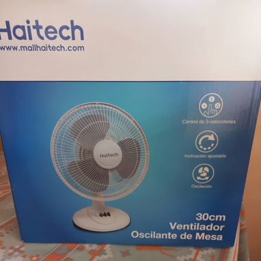 !!! Ventiladores  de mesa Marca Haitech. 12 pulgadas = 30cms  Nuevos con propiedad y garantía!!!! - Img 110178414