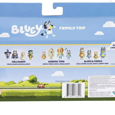 🐾🌿 BLUEY – Family Trip | Pack 4 Figuras - Img 123555183
