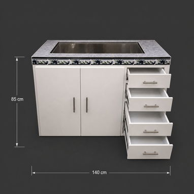 Gaveteros de cocina hechos a la medida para usted Mueble bajo meseta - Img 122018134