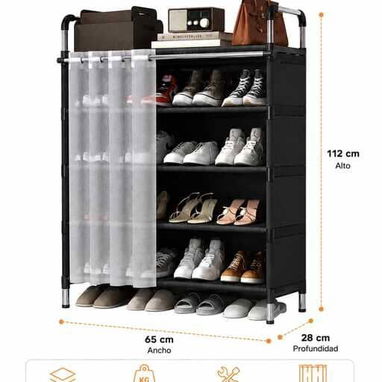 Orden en tu hogar: Zapatera de 4 Niveles  💲Precio: 25 USD  Mantén tu calzado organizado y protegido. - 2/2