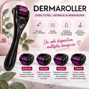 Dermaroller Derma roller Rodillo facial Rodillo de microagujas Crecimiento Barba y Cabello Rodillo Capilar Estimulante - Img 57424003