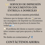 Servicio de impresion a domicilio ** Aceptamos pago x Transferencia** - Img 53122081