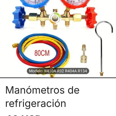 Se vende una balita nueva sellada 410A, juego de manometro nuevo, filtro de agua de uso en perfecto y 22.30 libra r22 - Img 126394147