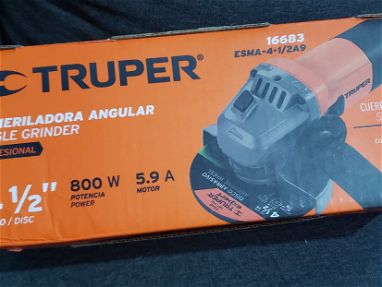 Pulidora Truper 800 W Nueva sellada en su caja sin abrir con accesorios 55-28-4377 - Img 33818143