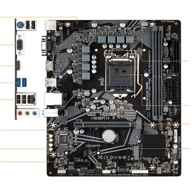 🔥 ¡EN VENTA! - 140 USD - Kit Completo – GIGABYTE H510 + G5905 + 4GB DDR4 tel5266I337 - Img 118791971