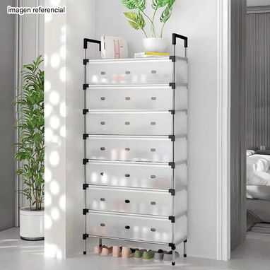 👟Zapateras antipolvo de 8 niveles Metal con plástico  medidas: 149 x 56 x 28 cm  Precio: 25 usd - 2/2