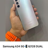 SAMSUNG GALAXY A34 5G DUAL SIM DE 128GB INTERNOS CON 6GB DE RAM MINIMO USO IMPECABLE HABANA - Img 45548025