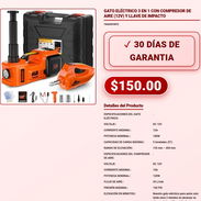 Kit Gato Hidraulico Electrico 3en1 5T 12V Llave Impacto 450Nm Cuba VPT-0190 - Img 58077806