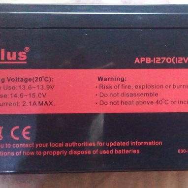 Baterías Aplus en su caja de 12V y 7A - Img 100451387