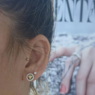Aretes originales de oro 10k - Img 122643209