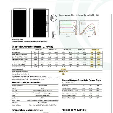 PANEL SOLAR 610-630W | EFICIENCIA Y DURABILIDAD | BIFACIAL | MONOCRISTALINO | DOBLE VIDRIO | TECNOLOGIA N-TYPE TOPCON - Img 122769766