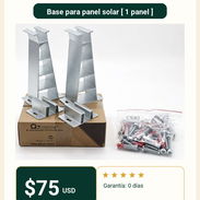 🔋 Base para panel solar [ 1 panel ] - Img 56843152