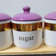 Set de 3 envases de ceramica para decorar su cocina - Img 55932170