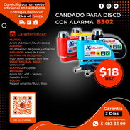 🔒 CANDADO 🔒 PARA DISCO CON ALARMA 8302. TENEMOS MENSAJERÍA CON FACTURA Y GARANTÍA. TLF 54833699 - Img 57825296