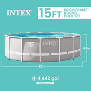 📌 Piscina INTEX PRISM FRAME™ PREMIUM POOL SET – 15ft × 48in. - Img 58127628