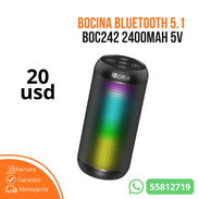 Bocina Bluetooth 5.1 BOC242 2400MAH 5V - Img 55620211