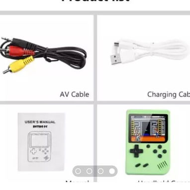 Consola de video juegos retro con un diseño moderno//Perfecto regalo para Navidad//Consola moderna 500 en 1//NUEVA - Img 109305927