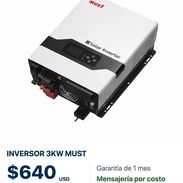 ⚡ Inversor Must de 3 kW | Completa tu sistema de respaldo 🔋 - Img 58264368