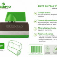 🚰 Llave de Paso 1/2" Hembra – GREENPRO - Img 55865606