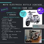 Moto eléctrica estilo vintage - Img 45604440