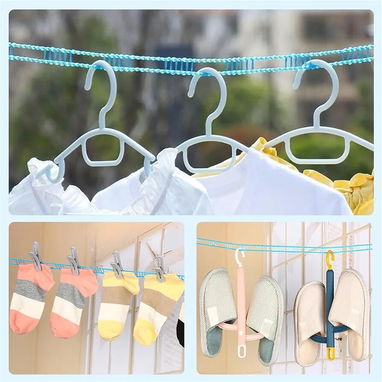Tendedera con original diseño que mantiene la ropa separada. Mide 5 metros. Nueva sellada - 2/9