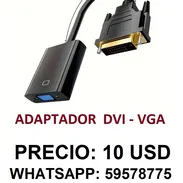 LLEGARON LOS NUEVOS NUEVOS ADAPTADORES DVI-VGA. CUENTO CON MENSAJERIA ADICIONAL. - Img 53986319