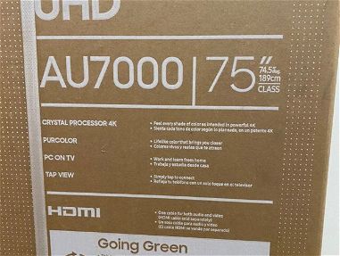 Samsung 75" Smart Crystal UHD 4K TV AU7000 Sellado en su caja! - Img 67072248