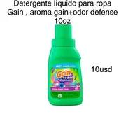 Detergente líquido para ropa Gain, aroma gain+odor defense 10oz - Img 55533791