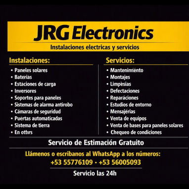 PANELES SOLARES MONTAJE PROFESIONAL,ELECTRICIDAD , PUERTAS AUTOMATICAS , CAMARAS , ALARMAS ,,,,,,56005093,,,,,55776109,, - 3/10