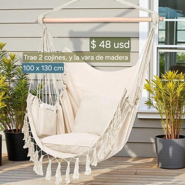 HAMACAS TIPO ASIENTO, ESTILO BOHEMIO - 3/5