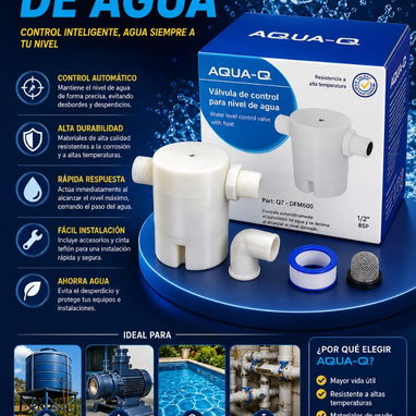 💧 ¡OPTIMIZA TU SUMINISTRO DE AGUA! 💧   📍 Válvula de Control Aqua-Q por solo 10 USD.   Controla el nivel de agua autom - 2/3