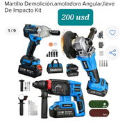 Kit de herramienta inalámbricas 3 en 1 (pulidora, Rotomartillo y Llave de impacto). - Img 55886204