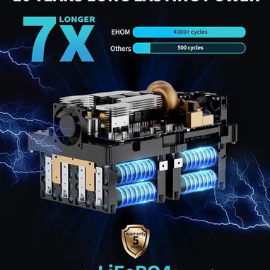 Estación de Energía EHOM (1650W/1024Wh) - 4/9