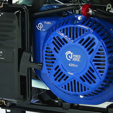 Powerhorse 6075652 Generator Dual Fuel 9,500 Surge Watt Electric Start - 8/9