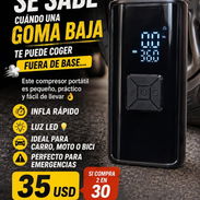o cup, mlc, euro ⭐⭐__ Compresor de aire portátil con batería integrada, pensado para llevarlo fácilm__5-46996-82 __ - Img 56764362