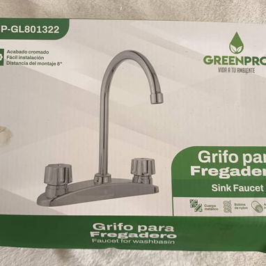 Grifo para fregadero doble cuello de cisne GP 1322 (CV) - Img 122780814