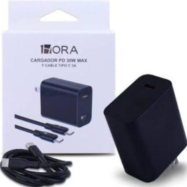 CARGADORES TIPO C 30W CARGA RÁPIDA Y CABLE TIPO C A TIPO C 3A CARGA RÁPIDA Y TRANSFIEREN DATOS MIDEN 1 METRO MARCA 1HORA - Img 121723882