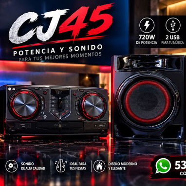 Equipos de musica LG , NUEVOS EN CAJA + REGULADOR DE VOLTAJE INCLUIDO - 2/3