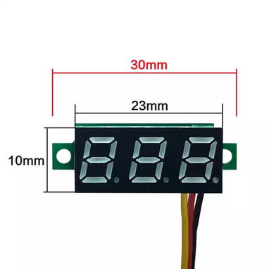 VOLTIMETRO PEQUEÑO PARA MEDIR LA CARGA DE LA MOTO ELECTRICA. - 2/3