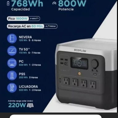 Ecoflow nuevas en su caja 7 días de garantía .Interesados contactar con # 55646291 - Img 119282681