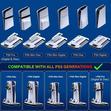 ☎️53544655 🛵 Entrega Disponible ⭐ Base Multifuncional con Refrigeración para PS5 / PS5 Slim⭐ - Img 111605563