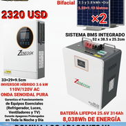 Kit solar (batería + inversor + 2 paneles solar) - Img 55810163